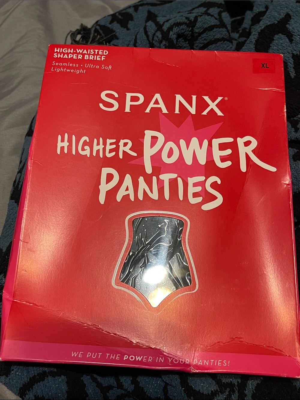 SPANX Higher Power Panties Packaging - Red